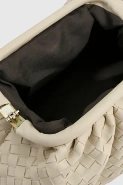 Woven Bags*boohoo Woven Oversized Clutch Bag ivory