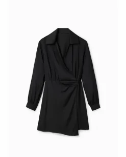 Wrap Dresses*Desigual Wrap Dress Black