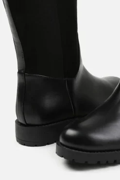 All Boots|Boots*Where's That From Wynter' Knee High Boots With Fur Trim And Lining Black