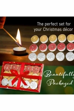 Candles & Diffusers|Candles*Deco Express X'mas Tealight 15 pcs Pack 3 Hours Multi