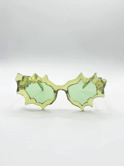 Sunglasses*SVNX Y2K Irregular Novelty Sunglasses in Green