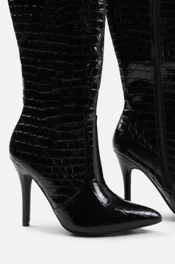 All Boots|Boots*Where's That From Zoya' High Heel Calf Boot Black